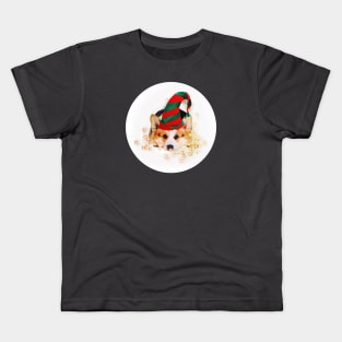 Corgi Santa’s Little Helper Kids T-Shirt